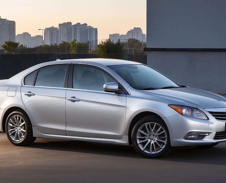 Silver sedan car